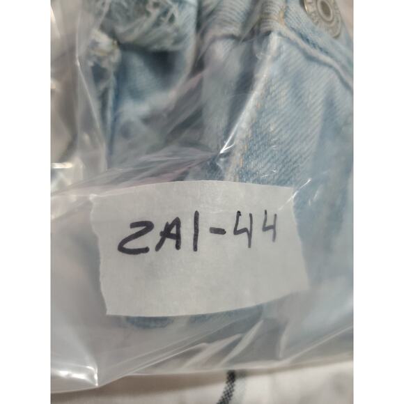 Y2K Abercrombie & Fitch Sz 2 W26 Ultra Low Rise Denim Cut Off Jean Shorts Blue - Picture 9 of 9